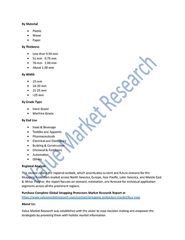 Strapping Protectors Market Size, Key Players & Global Forecast Report to 2027 - Page 2