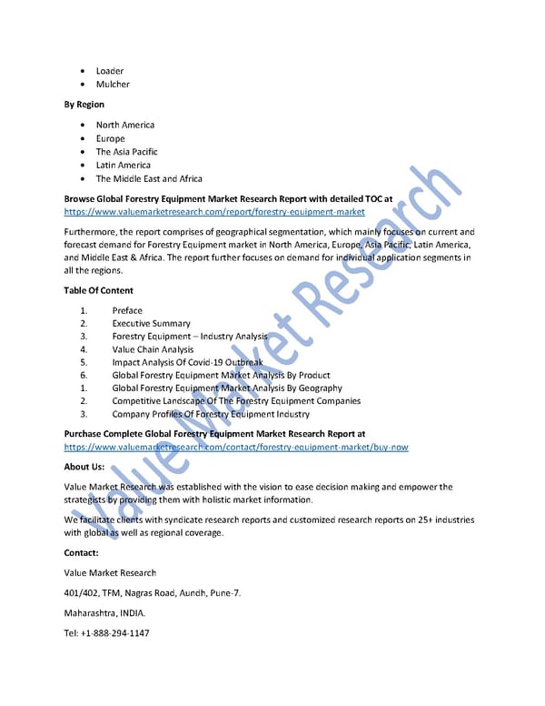 Forestry Equipment Market Size, Share, Global Forecast to 2027 - Page 2