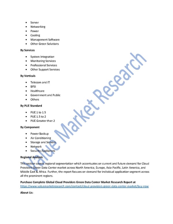 Cloud Providers Green Data Center Market Size, Key Players, Global Forecast to 2027 - Page 2