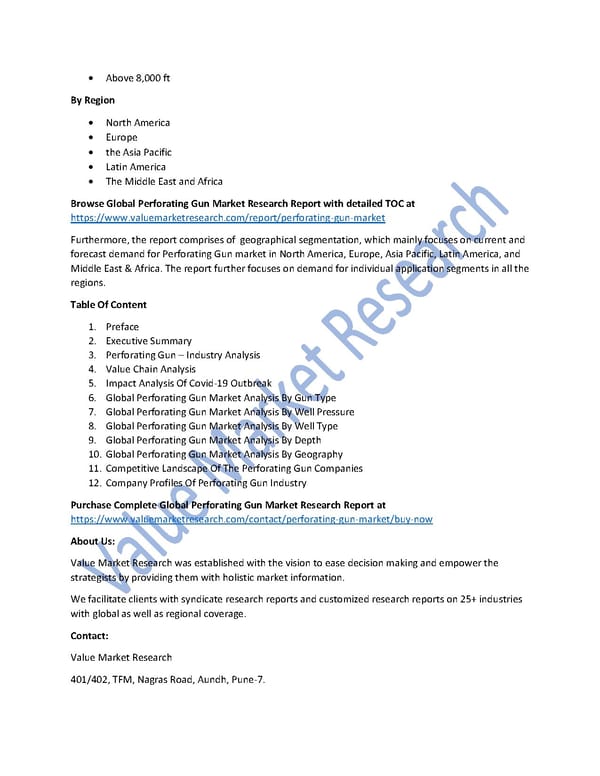 Perforating Gun Market Size, Trends & Global Outlook Report to 2027 - Page 2