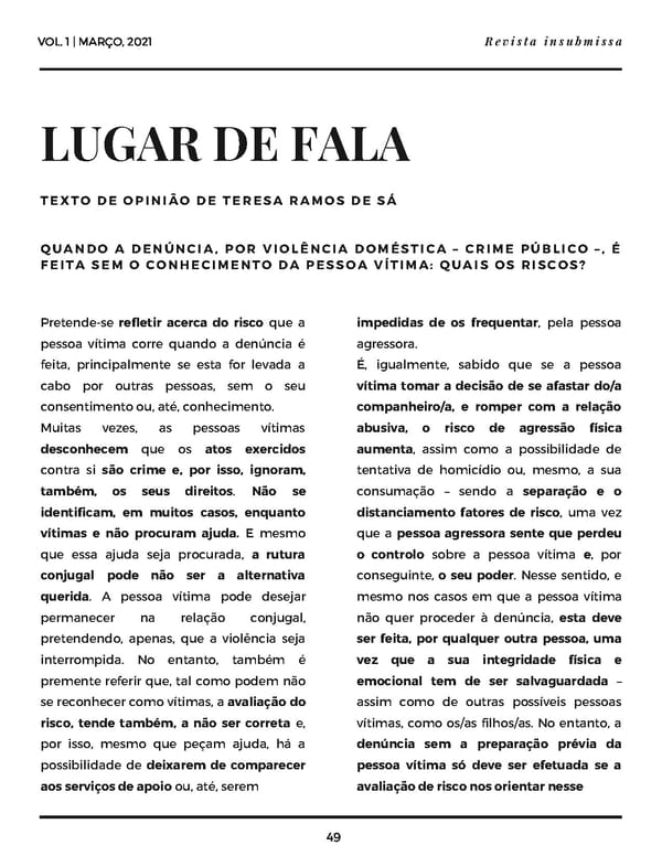 Revista insubmissa - Volume I - Mulheres versão dia 29 para FlippingBook - Page 49