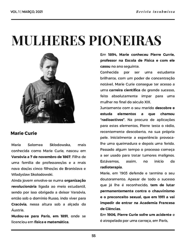 Revista insubmissa - Volume I - Mulheres versão dia 29 para FlippingBook - Page 55