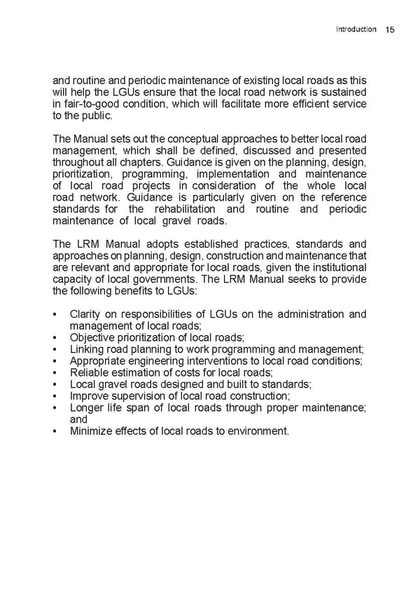 Local Road Management Manual - Page 16