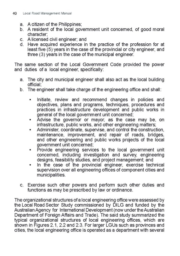 Local Road Management Manual - Page 41