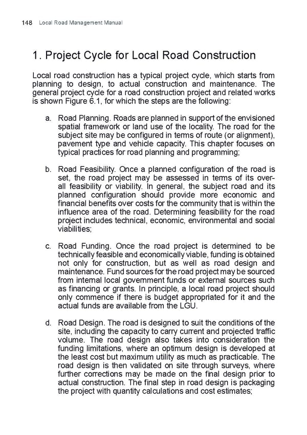 Local Road Management Manual - Page 149