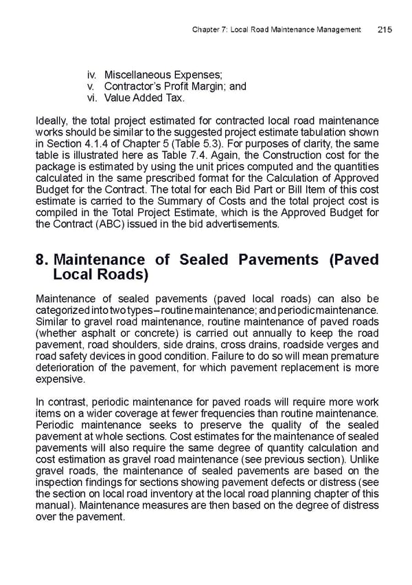 Local Road Management Manual - Page 216