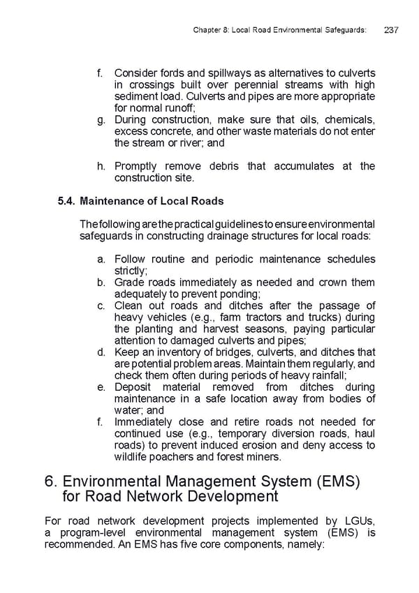 Local Road Management Manual - Page 238