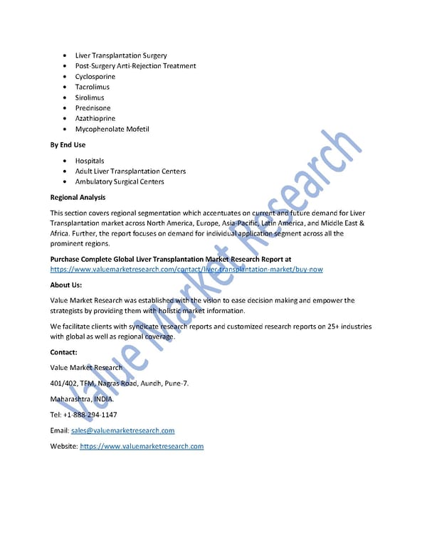 Global Liver Transplantation Market - Page 2