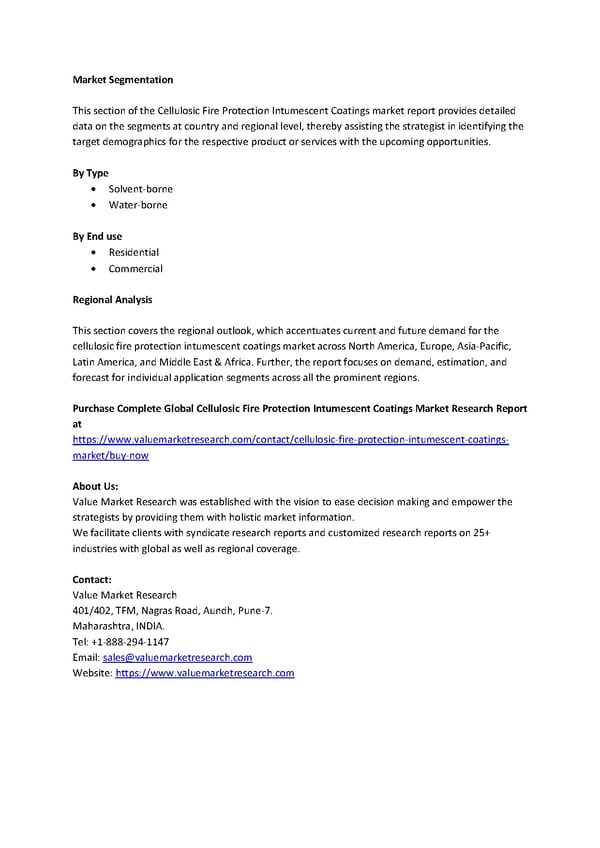 Cellulosic Fire Protection Intumescent Coatings Market Size, Status, Growth | Industry Analysis Report 2020-2027 - Page 2