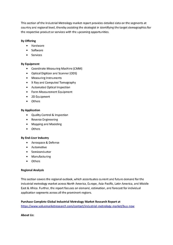 Industrial Metrology Market Demand Analysis, Statistics, Industry Trends And Investment Opportunities To 2027 - Page 2