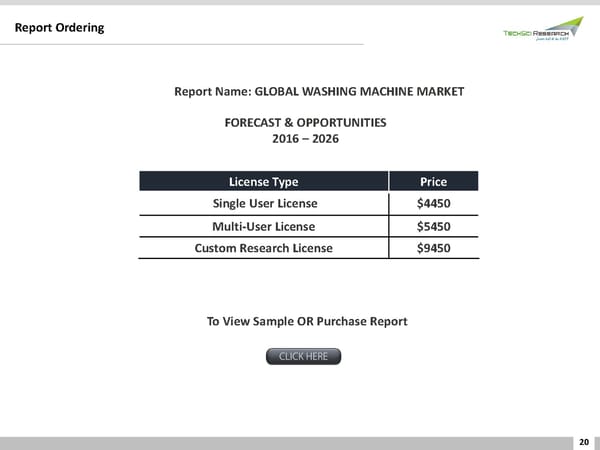 GLOBAL WASHING MACHINE MARKETFORECAST & OPPORTUNITIES 2026 - Page 20