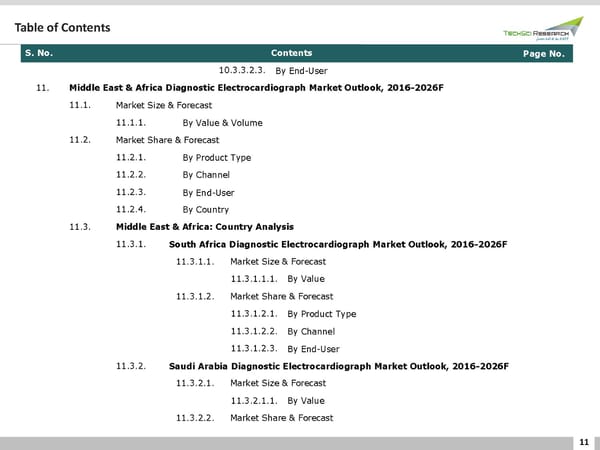 GLOBAL DIAGNOSTIC ELECTROCARDIOGRAPH MARKET 2026 - Page 11