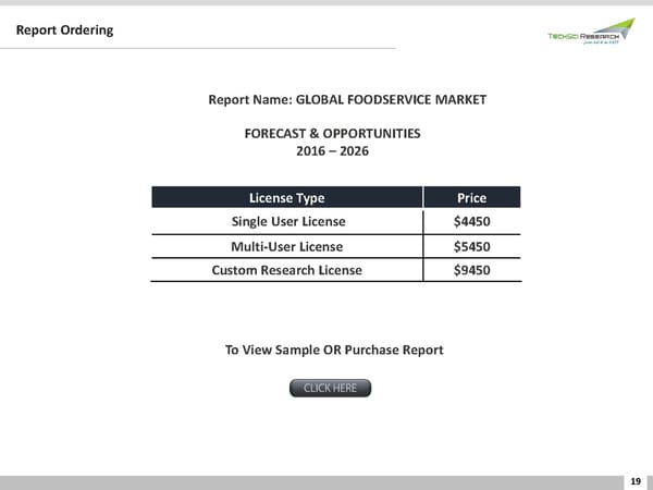 GLOBAL FOODSERVICE MARKET FORECAST & OPPORTUNITIES 2026 - Page 19