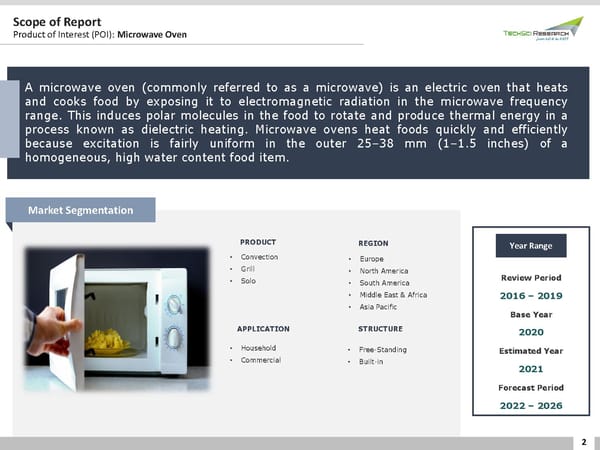 GLOBAL MICROWAVE OVEN MARKET FORECAST & OPPORTUNITIES 2026 - Page 2