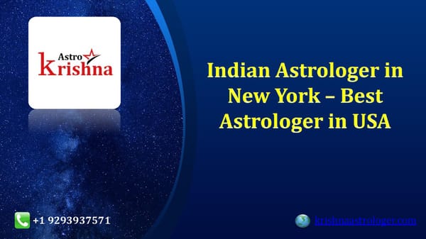 Indian Astrologer in New York – Best Astrologer in USA – Krishnaastrologer.com - Page 1