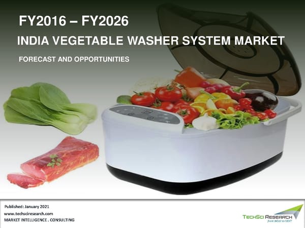 INDIA VEGETABLE WASHER SYSTEM MARKETFORECAST AND OPPORTUNITIES 2026 - Page 1