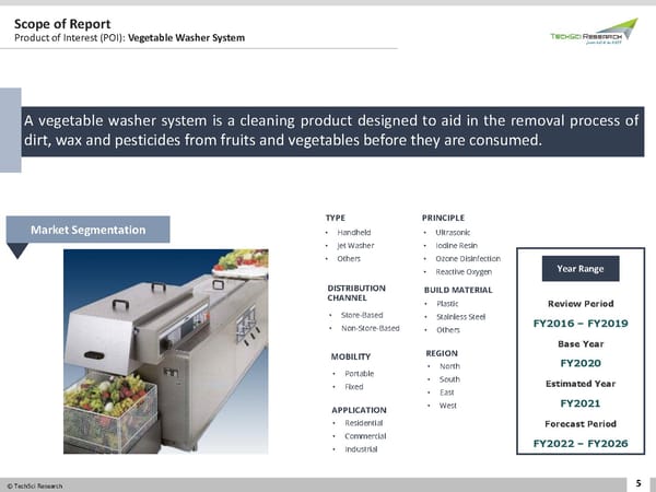 INDIA VEGETABLE WASHER SYSTEM MARKETFORECAST AND OPPORTUNITIES 2026 - Page 5