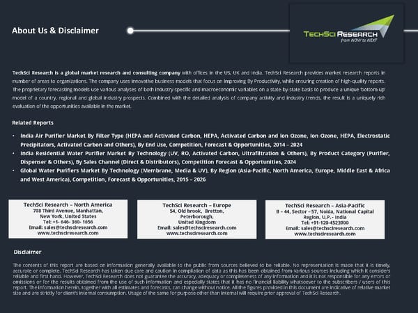 INDIA VEGETABLE WASHER SYSTEM MARKETFORECAST AND OPPORTUNITIES 2026 - Page 14