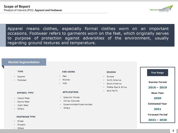 GLOBAL APPAREL AND FOOTWEAR MARKET FORECAST & OPPORTUNITIES - Page 2