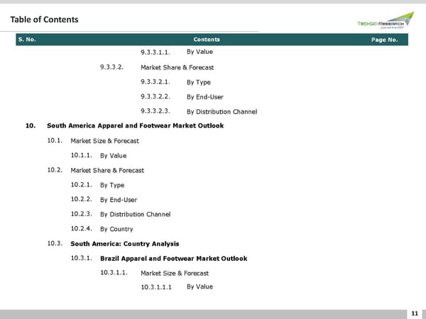 GLOBAL APPAREL AND FOOTWEAR MARKET FORECAST & OPPORTUNITIES - Page 11