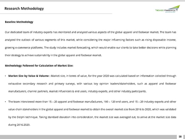 GLOBAL APPAREL AND FOOTWEAR MARKET FORECAST & OPPORTUNITIES - Page 18