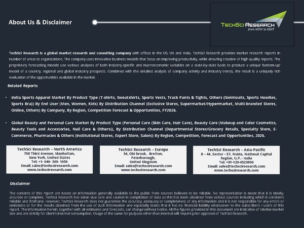 GLOBAL APPAREL AND FOOTWEAR MARKET FORECAST & OPPORTUNITIES - Page 24