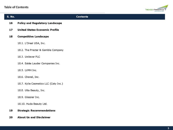 United States Cosmetics Market Analysis 2026 - Page 5
