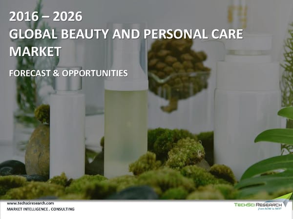 GLOBAL BEAUTY AND PERSONAL CARE MARKET 2026 - Page 1