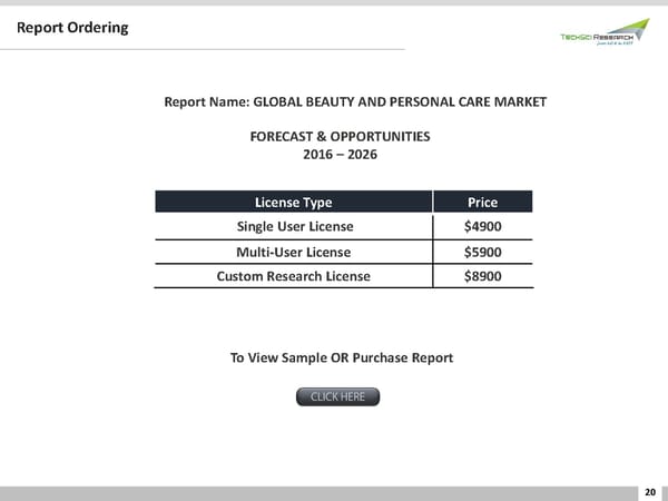 GLOBAL BEAUTY AND PERSONAL CARE MARKET 2026 - Page 20