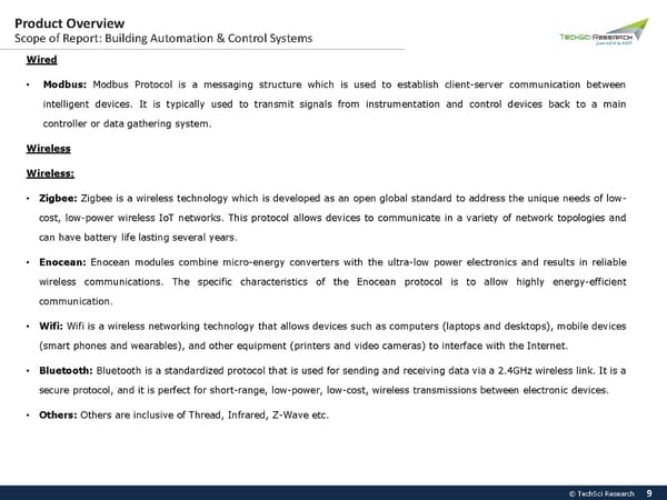 INDIA BUILDING AUTOMATION & CONTROL SYSTEMSMARKET 2027 - Page 9