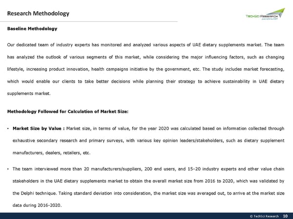 UAE DIETARY SUPPLEMENTS MARKET 2026 - Page 10