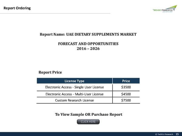 UAE DIETARY SUPPLEMENTS MARKET 2026 - Page 15