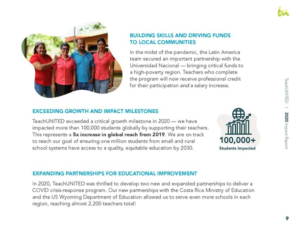 TeachUNITED 2020 Impact Report - Page 11