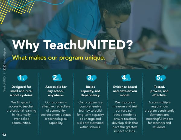 TeachUNITED 2020 Impact Report - Page 14