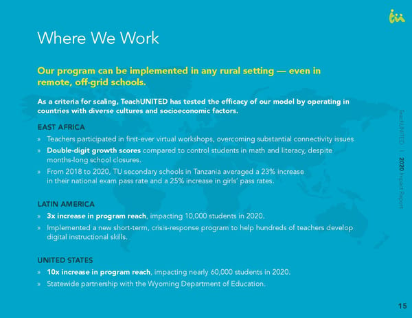 TeachUNITED 2020 Impact Report - Page 17