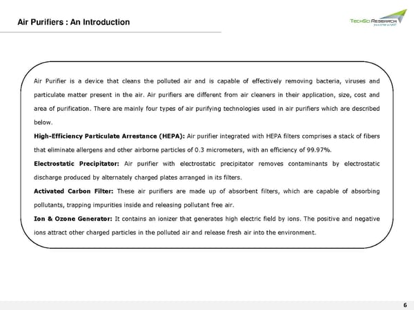 MALAYSIA AIR PURIFIERS MARKET  2026 - Page 6