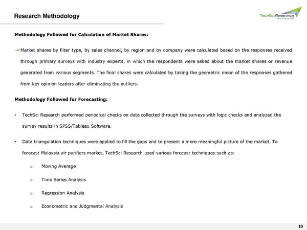 MALAYSIA AIR PURIFIERS MARKET  2026 - Page 10