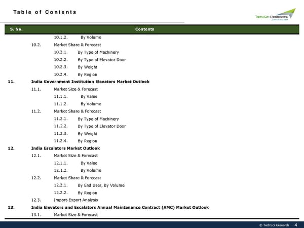 INDIA ELEVATORS MARKET Forecast 2027 - Page 4