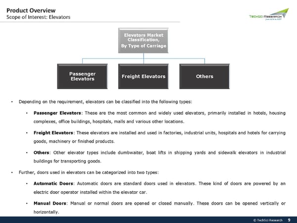 INDIA ELEVATORS MARKET Forecast 2027 - Page 9