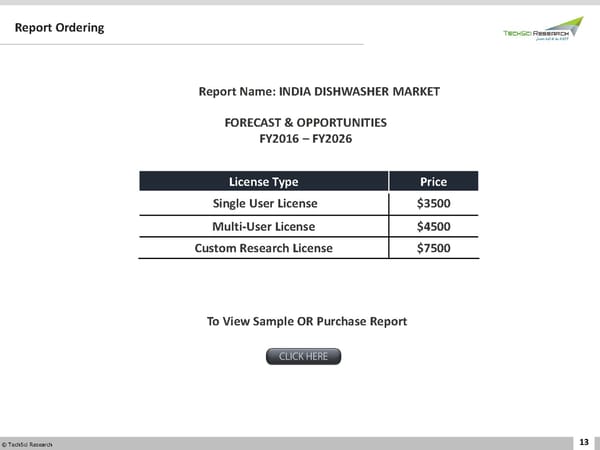 India Dishwasher Market 2026 - Page 13