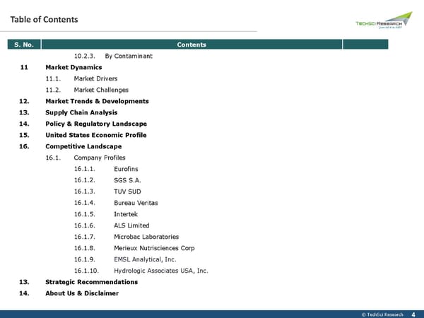 NITED STATES ENVIRONMENTAL TESTING MARKET TREND 2026 - Page 4