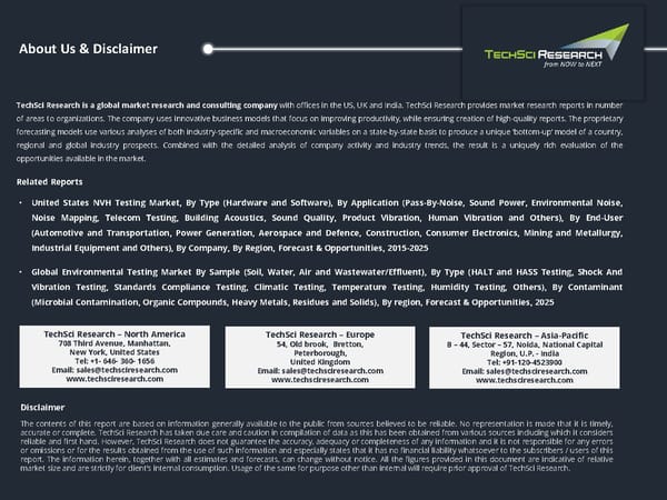 NITED STATES ENVIRONMENTAL TESTING MARKET TREND 2026 - Page 15