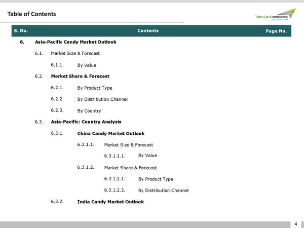 Global Candy Market Forecast 2026 - Page 4