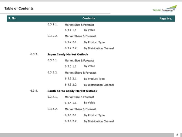 Global Candy Market Forecast 2026 - Page 5