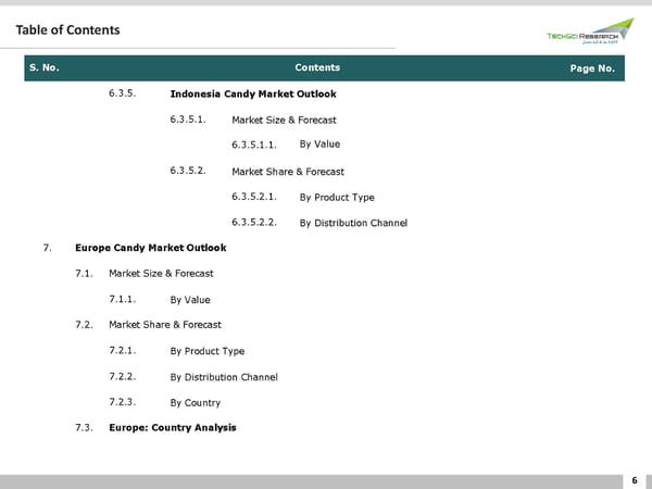 Global Candy Market Forecast 2026 - Page 6