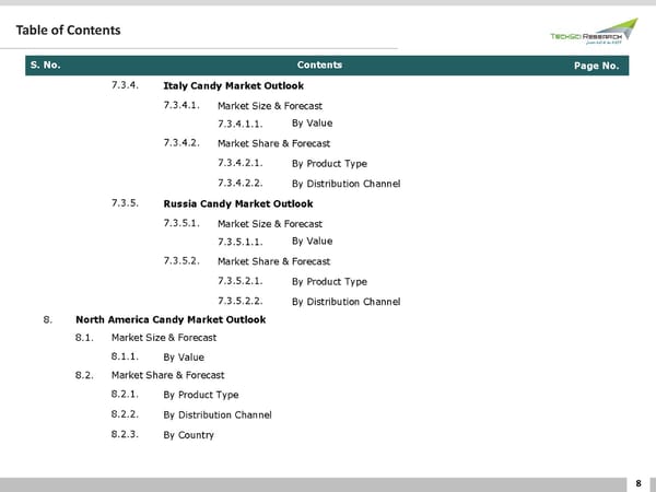 Global Candy Market Forecast 2026 - Page 8
