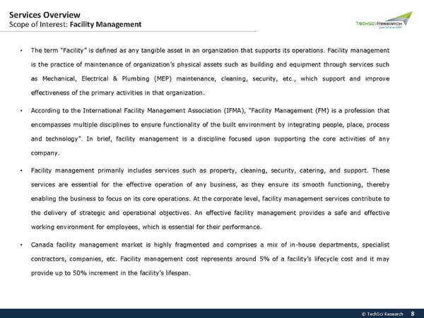 Canada Facility Management Market 2026 - Page 8