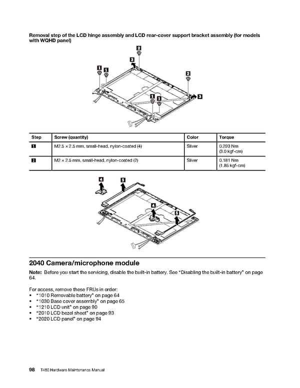 T480 Hardware Maintenance Manual - Page 104