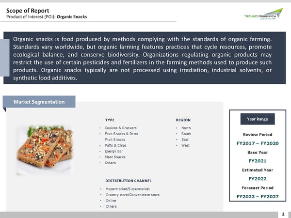 INDIA ORGANIC SNACKS MARKET 2027 - Page 2