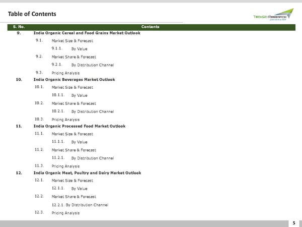 INDIA ORGANIC FOOD MARKET 2026 - Page 5